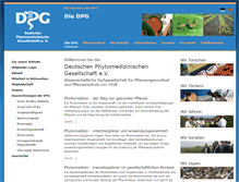 Tablet Screenshot of dpg.phytomedizin.org